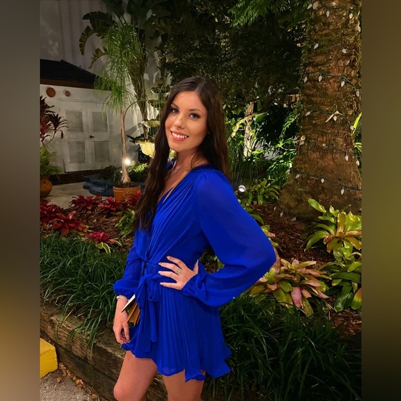 Fashion Nova royal blue romper - Picture 5 of 6
